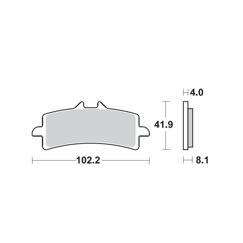 SET PASTIGLIE FRENO ANTERIORI SINTERIZZATE SBS 901 HS TRIUMPH PER SPEED