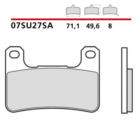 SET PASTIGLIE FRENO ANTERIORI SINTERIZZATE BREMBO KAWASAKI NINJA 1000