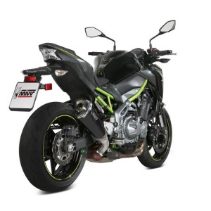 TERMINALE MIVV DELTA RACE KAWASAKI Z 900 2017-2019, OMOLOGATO BLACK/CARBONIO