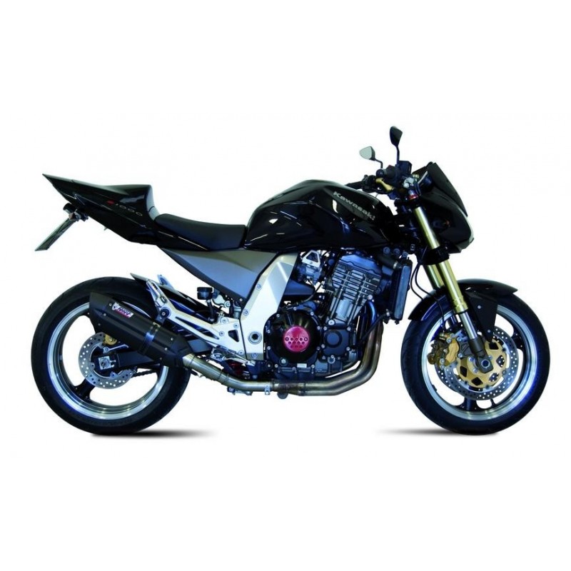COPPIA TERMINALI MIVV SUONO KAWASAKI Z 1000 2003-2006, OMOLOGATI BLACK
