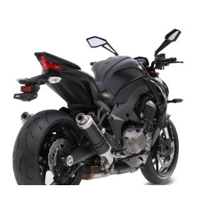 PAIR OF MIVV HEXAUST GP KAWASAKI Z 1000 2014-2016, APPROVED BLACK