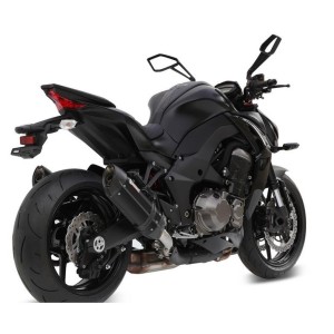 COPPIA TERMINALI MIVV SUONO KAWASAKI Z 1000 2014-2016, OMOLOGATI BLACK