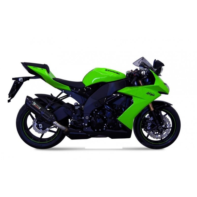 EXHAUST MIVV SUONO KAWASAKI ZX-10R 2008-2010, APPROVED BLACK/CARBON