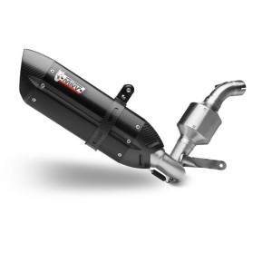 COMPLETE EXHAUST SYSTEM MIVV SUONO KTM DUKE 125 2011-2016, DEKAT BLACK/CARBON