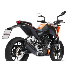 IMPIANTO DI SCARICO COMPLETO MIVV SUONO KTM DUKE 125 2011-2016, DEKAT BLACK/CARBONIO