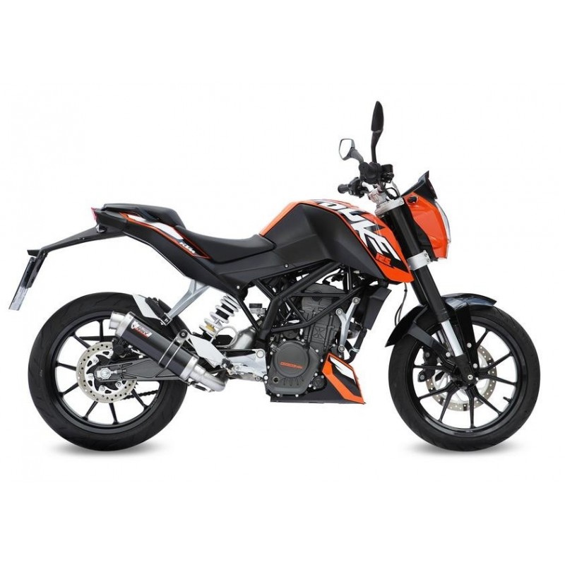 IMPIANTO DI SCARICO COMPLETO MIVV GP KTM DUKE 125 2011-2016, DEKAT BLACK