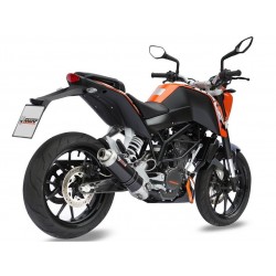 COMPLETE EXHAUST SYSTEM MIVV GP FOR KTM DUKE 125 2011-2016, DEKAT BLACK