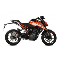 EXHAUST MIVV SUONO FOR KTM DUKE 125 2017-2020, APPROVED STEEL/CARBON