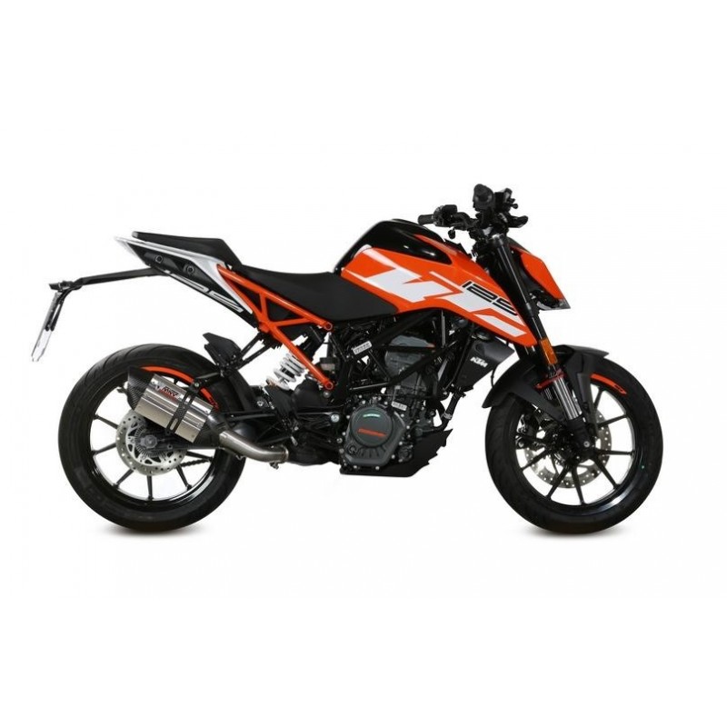 TERMINALE MIVV SUONO PER KTM DUKE 125 2017-2020, OMOLOGATO ACCIAIO/CARBONIO