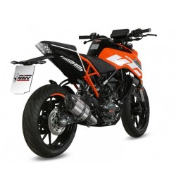 EXHAUST MIVV SUONO FOR KTM DUKE 125 2017-2020, APPROVED STEEL/CARBON