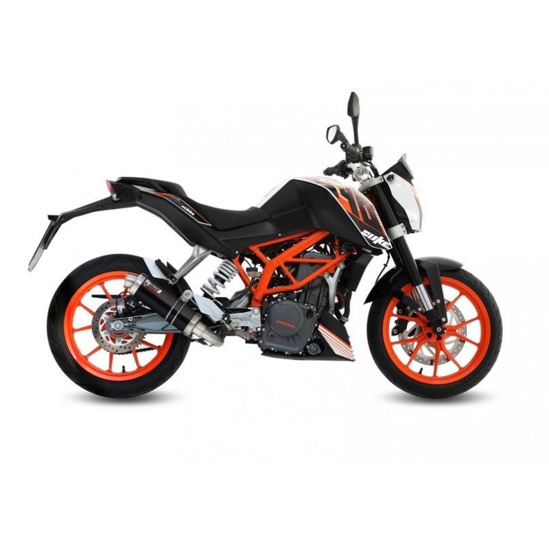 COMPLETE EXHAUST SYSTEM MIVV GP KTM 390 DUKE 2014-2016, DEKAT BLACK