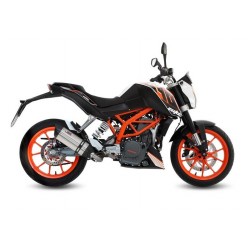 IMPIANTO DI SCARICO COMPLETO MIVV SUONO KTM 390 DUKE 2014-2016, DEKAT ACCIAIO/CARBONIO