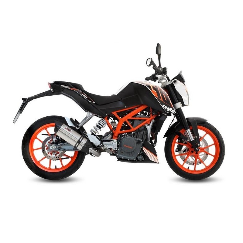 IMPIANTO DI SCARICO COMPLETO MIVV SUONO PER KTM 390 DUKE 2014-2016, DEKAT ACCIAIO/CARBONIO