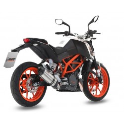 IMPIANTO DI SCARICO COMPLETO MIVV SUONO KTM 390 DUKE 2014-2016, DEKAT ACCIAIO/CARBONIO