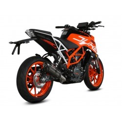 TERMINALE MIVV SUONO KTM 390 DUKE 2017-2020, OMOLOGATO BLACK/CARBONIO