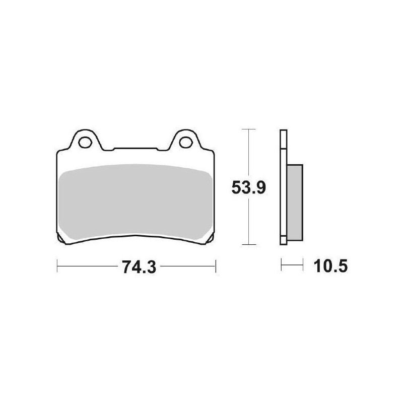 PASTILLAS DE FRENO DELANTERAS SINTERIZADAS SBS 590 HS YAMAHA TDM 850 1992-1995