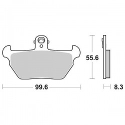 PASTILLAS DE FRENO DELANTERAS SINTERIZADAS SBS 644 HS BMW R 1100 RS 1993, K 1100 LT, K 1100 RS