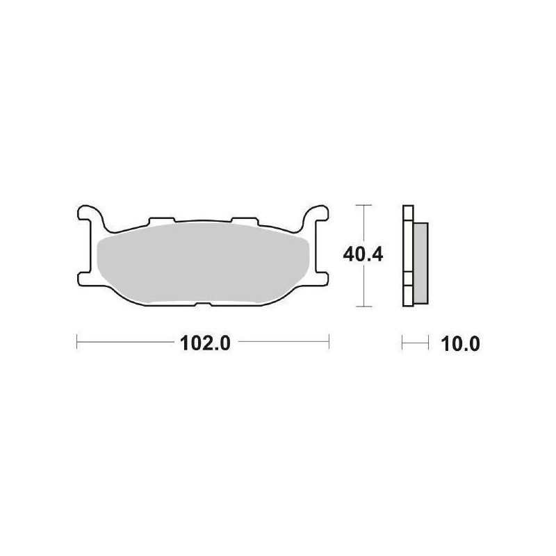 PASTILLAS DE FRENO DELANTERAS SINTERIZADAS SBS 663 HS YAMAHA XV 950 R 2014-2020