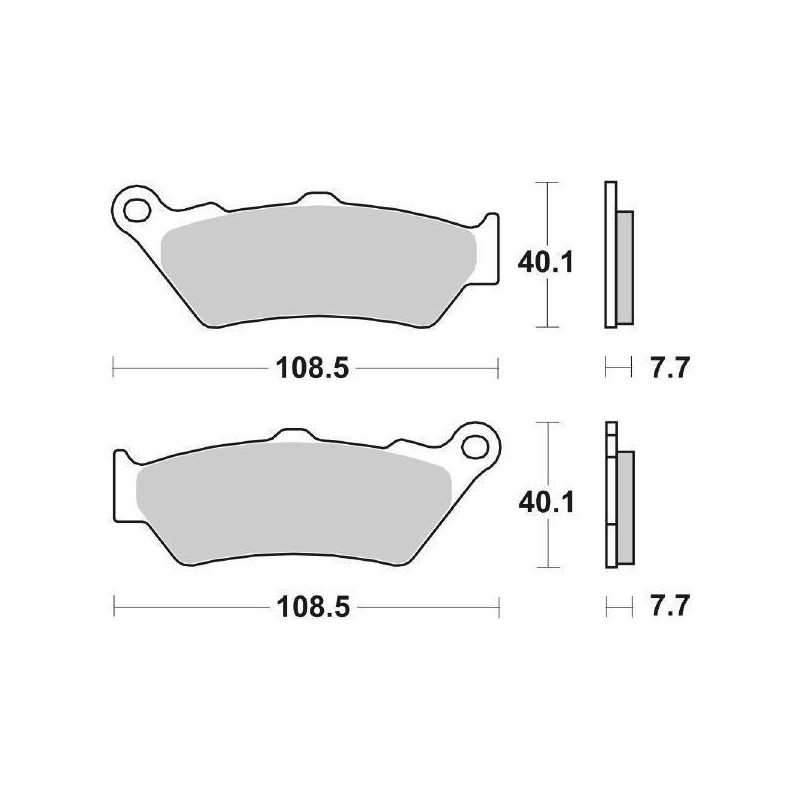 GESINTERTE BREMSBELÄGE VORNE SBS 674 HS MOTO MORINI GRANPASSO 1200 2008-2011