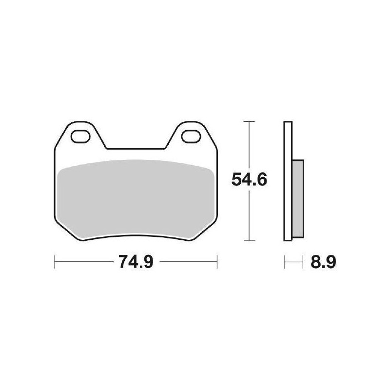 SET PASTIGLIE FRENO POSTERIORI SINTERIZZATE SBS 746 HF BMW K 1200 LT 2004-2006