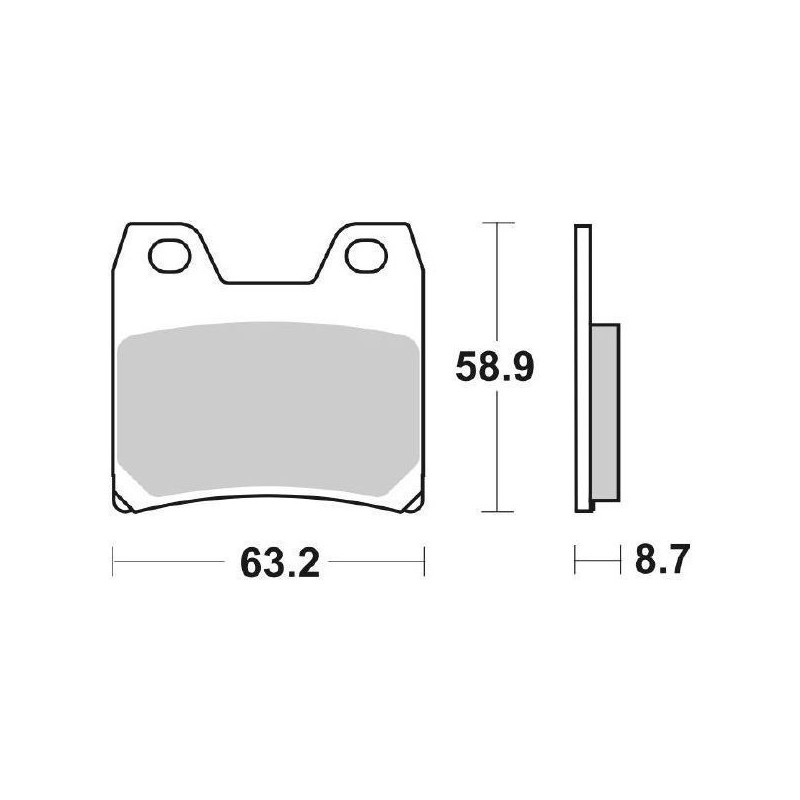SET PASTIGLIE FRENO POSTERIORI SINTERIZZATE SBS 770 LS YAMAHA FAZER 1000 2001-2005