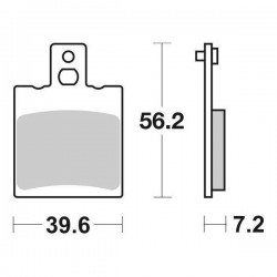 SET PASTIGLIE FRENO POSTERIORI SINTERIZZATE CERAMICA SBS 824 HF APRILIA RS 125 1998-2005