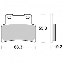 GESINTERTE BREMSBELÄGE VORNE SBS 844 HF APRILIA RS 125 2006-2010