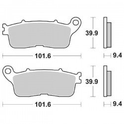 SET PASTIGLIE FRENO POSTERIORI SINTERIZZATE SBS 892 LS HONDA CROSSTOURER 1200 2012-2020