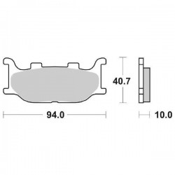 GESINTERTE BREMSBELÄGE VORNE SBS 128 MS YAMAHA T-MAX 2004-2007