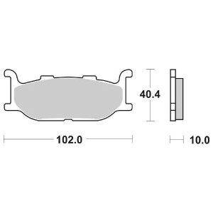 GESINTERTE BREMSBELÄGE VORNE SBS 170 MS YAMAHA T-MAX 2000-2003