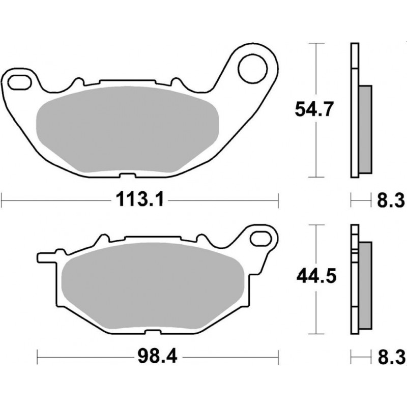 GESINTERTE BREMSBELÄGE VORNE SBS 931 HS YAMAHA YZF-R3 2015-2018