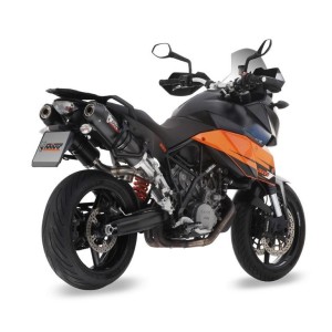 COPPIA TERMINALI MIVV OVALE KTM SUPERMOTO 990 2007-2011, DEKAT CARBONIO