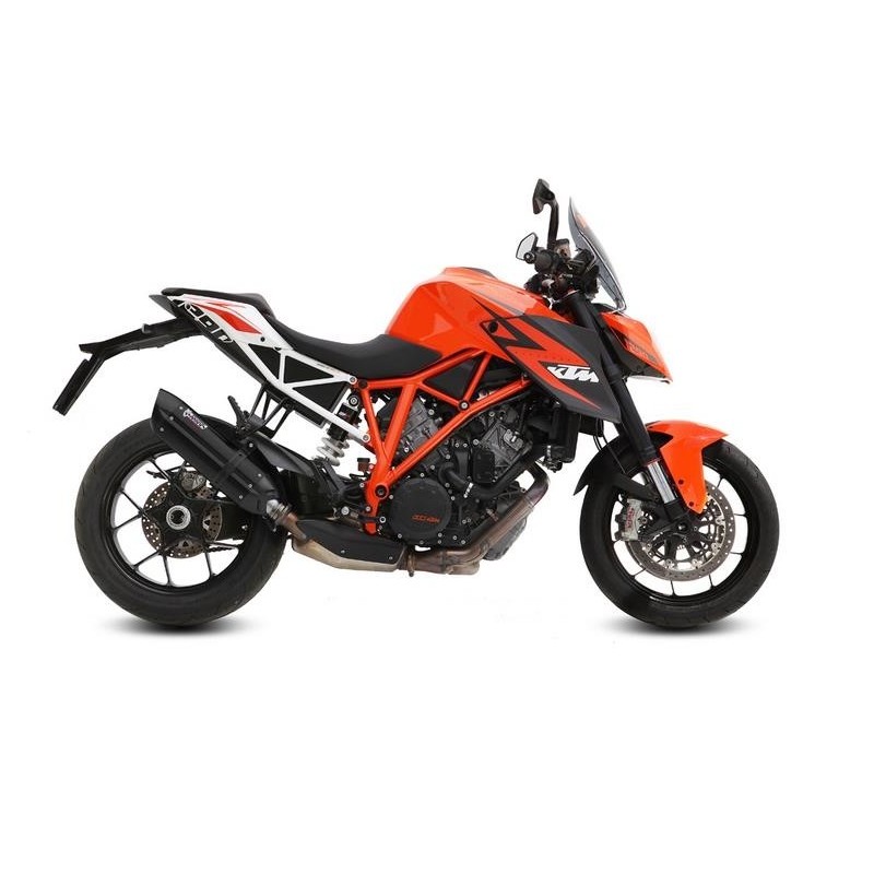 TERMINALE MIVV SUONO KTM 1290 SUPER DUKE R 2014-2019, OMOLOGATO BLACK/CARBONIO
