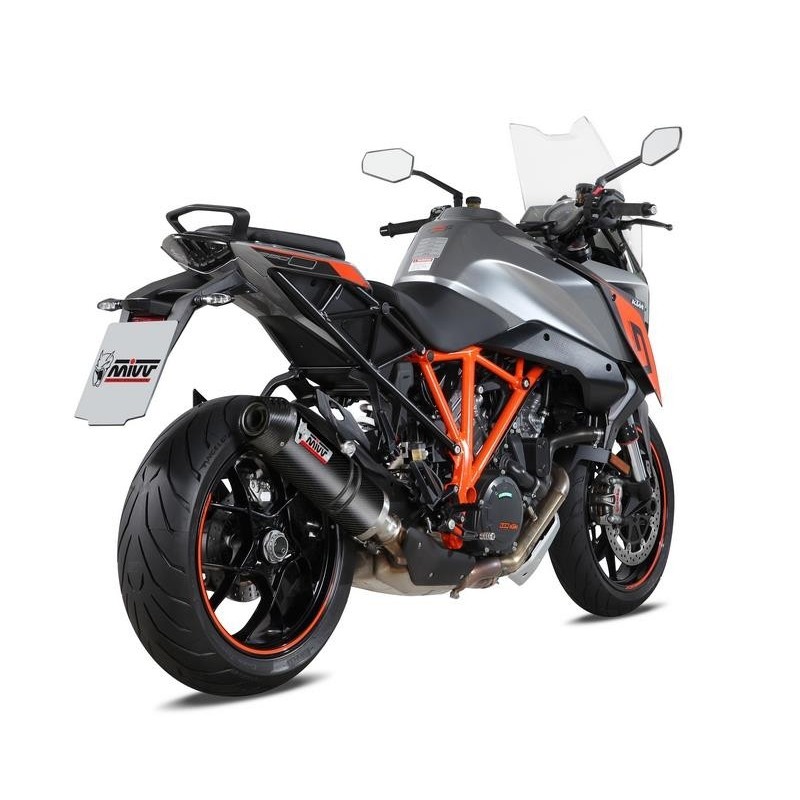 Terminale Di Scarico Omologato Mivv Ovale In Carbonio Per Ktm Super Duke Gt