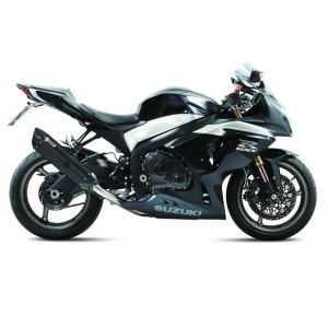 COPPIA TERMINALI MIVV SUONO SUZUKI GSX-R 1000 2009-2011, DEKAT BLACK