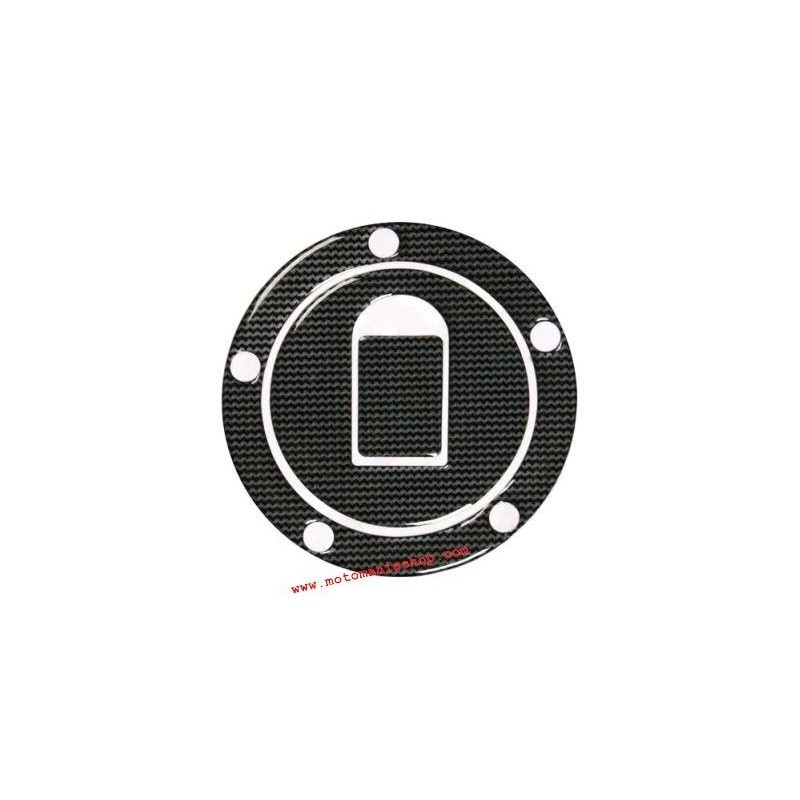 TANK CAP ADHESIVE KAWASAKI (5 HOLES), CARBON LOOK