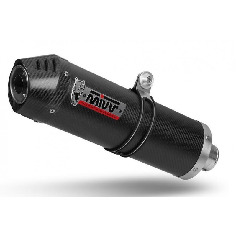 TERMINALE MIVV OVALE SUZUKI GSX 1250 F 2010-2016, OMOLOGATO CARBONIO