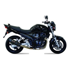 TERMINALE MIVV SUONO SUZUKI BANDIT 650/S 2005-2006, OMOLOGATO BLACK/CARBONIO