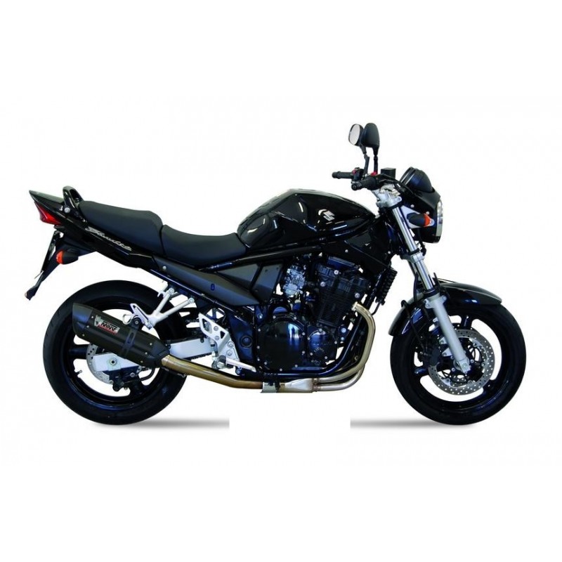 TERMINALE MIVV SUONO SUZUKI BANDIT 650/S 2005-2006, OMOLOGATO BLACK/CARBONIO