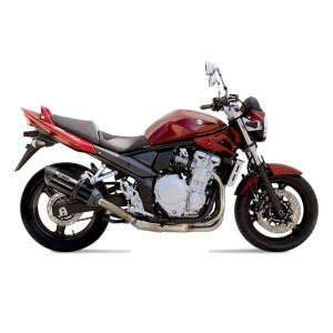 TERMINALE MIVV SUONO SUZUKI BANDIT 650/S 2007-2010, OMOLOGATO BLACK/CARBONIO