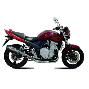 TERMINALE MIVV OVALE SUZUKI BANDIT 650/S 2007-2010, OMOLOGATO CARBONIO
