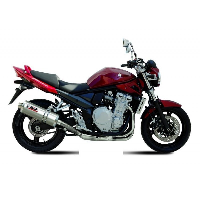 TERMINALE MIVV OVALE SUZUKI BANDIT 650/S 2007-2010, OMOLOGATO ACCIAIO