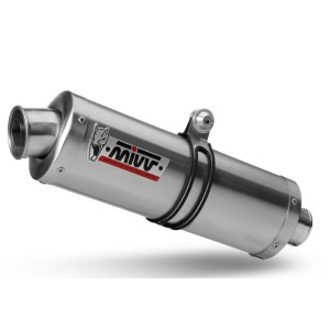 TERMINALE MIVV OVALE SUZUKI GSX 650 F 2010-2013, OMOLOGATO ACCIAIO