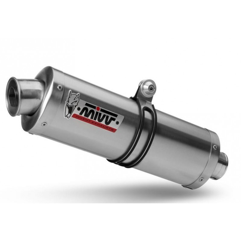 TERMINALE MIVV OVALE SUZUKI GSX 650 F 2010-2013, OMOLOGATO ACCIAIO