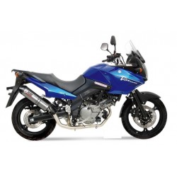 TERMINALE MIVV OVALE PER SUZUKI V-STROM 650 2007-2011, DEKAT TITANIO/CARBONIO