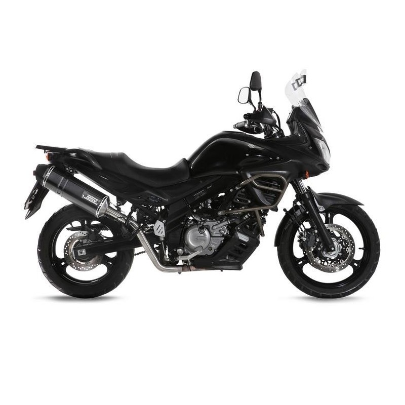 TERMINALE MIVV SPEED EDGE SUZUKI V-STROM 650 2012-2016, DEKAT BLACK/CARBONIO