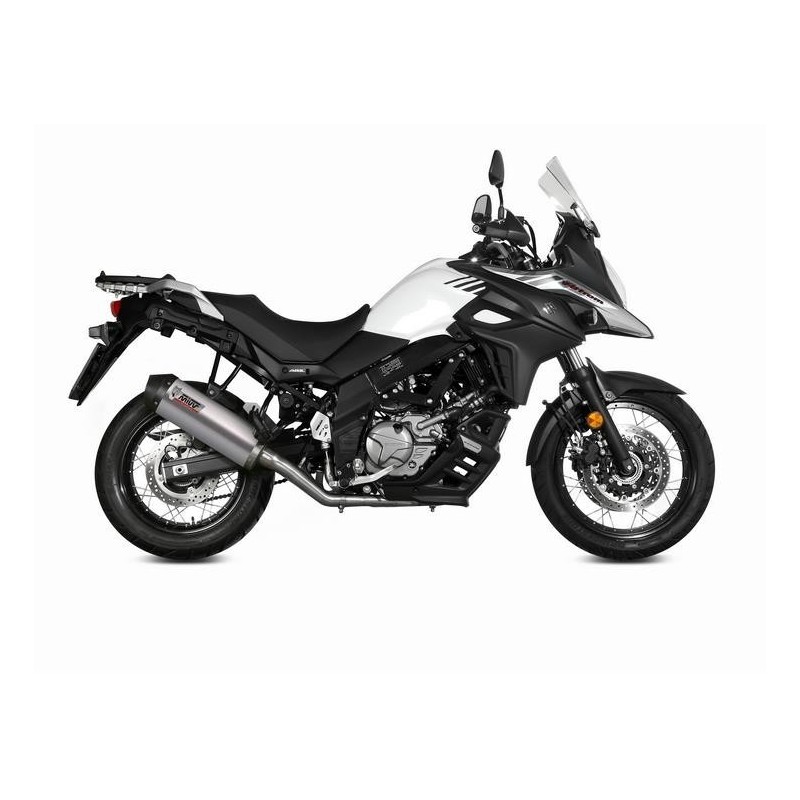 TERMINALE MIVV OVALE SUZUKI V-STROM 650 2017-2020, DEKAT TITANIO/CARBONIO