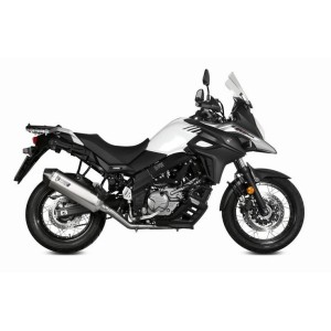 TERMINALE MIVV SPEED EDGE SUZUKI V-STROM 650 2017-2020, DEKAT ACCIAIO/CARBONIO