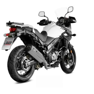 TERMINALE MIVV SPEED EDGE SUZUKI V-STROM 650 2017-2020, DEKAT ACCIAIO/CARBONIO