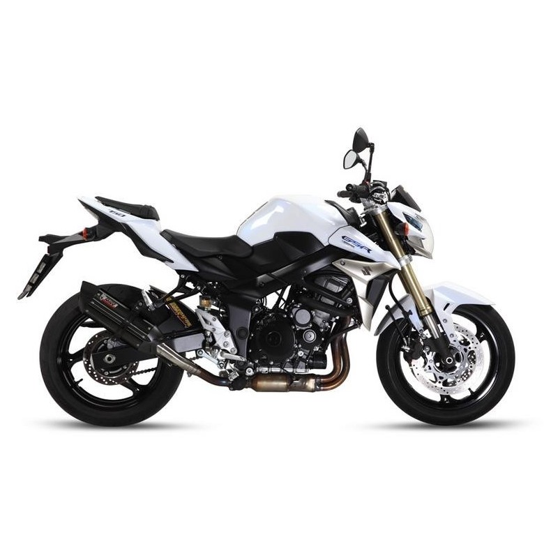 EXHAUST MIVV SUONO FOR SUZUKI GSR 750 2011-2016, APPROVED BLACK/CARBON